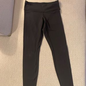Lululemon Full Length Mid Rise Black Leggings
